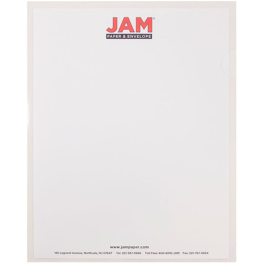JAM Paper 9" x 11.5" Plastic Sleeves